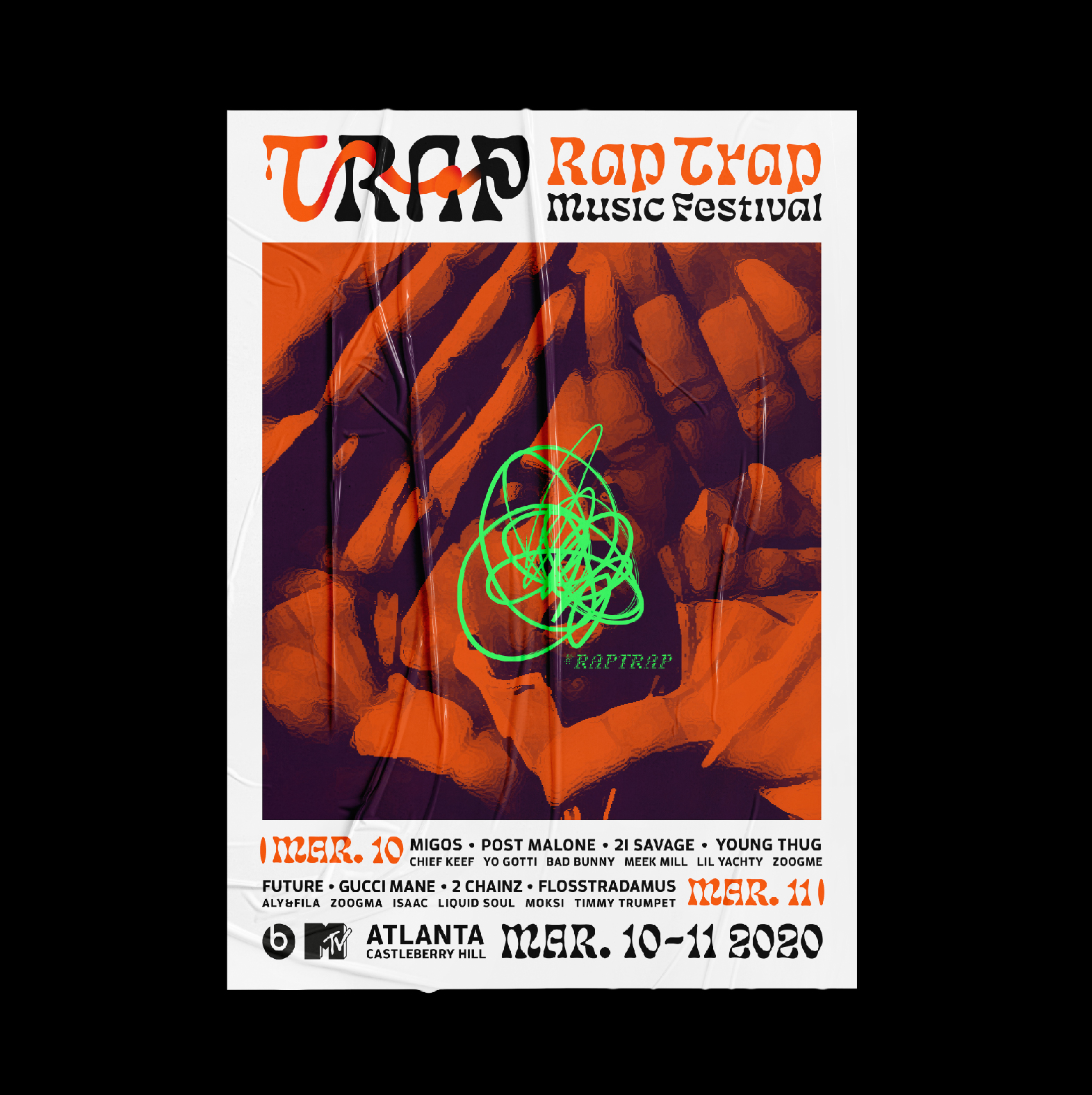 Poster design: 'Rap Trap Music Festival' – The Connector
